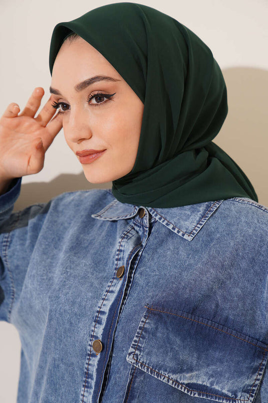 Medine İpeği Eşarp Zümrüt