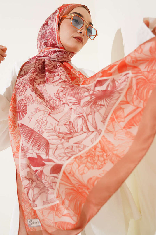 Châle doux de la série Meloara, couleur beige