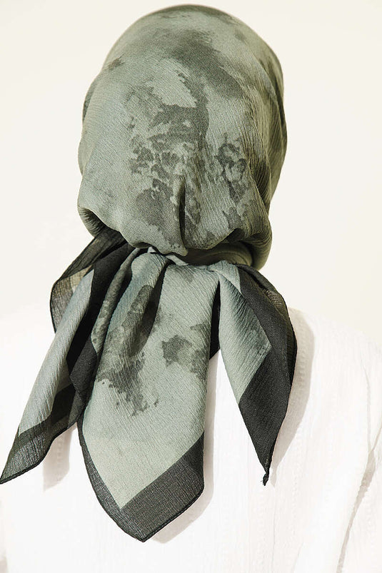 Marmoriertes Halstuch Khaki