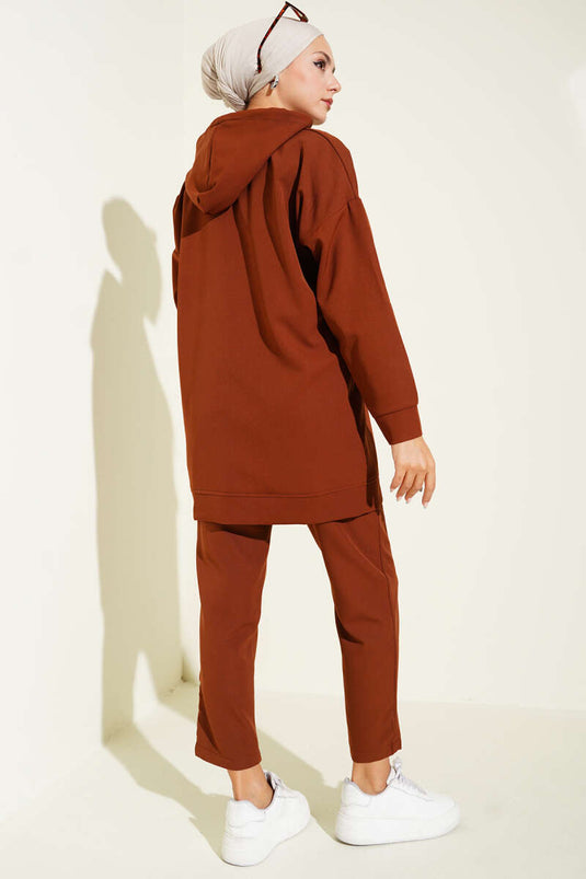 Double Set of Coffee with Metal Buttons