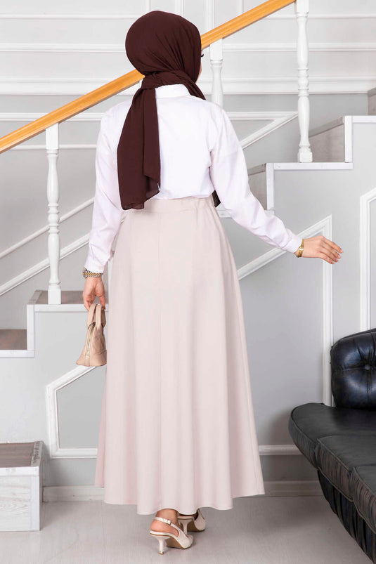 Mevlana Tesettür Etek Pudra