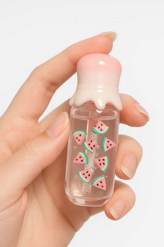 Lipgloss met fruitmotief, watermeloen