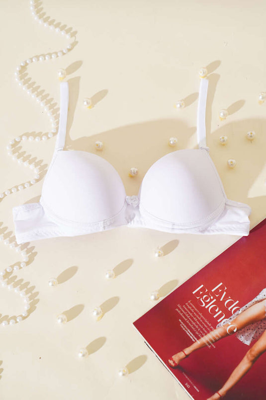 Micro Support Bra White