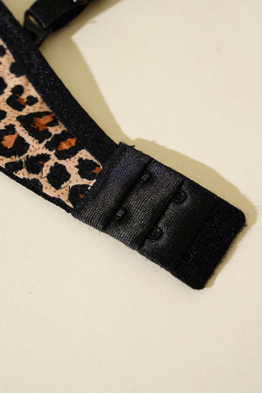 Soutien-gorge micro sans rembourrage léopard