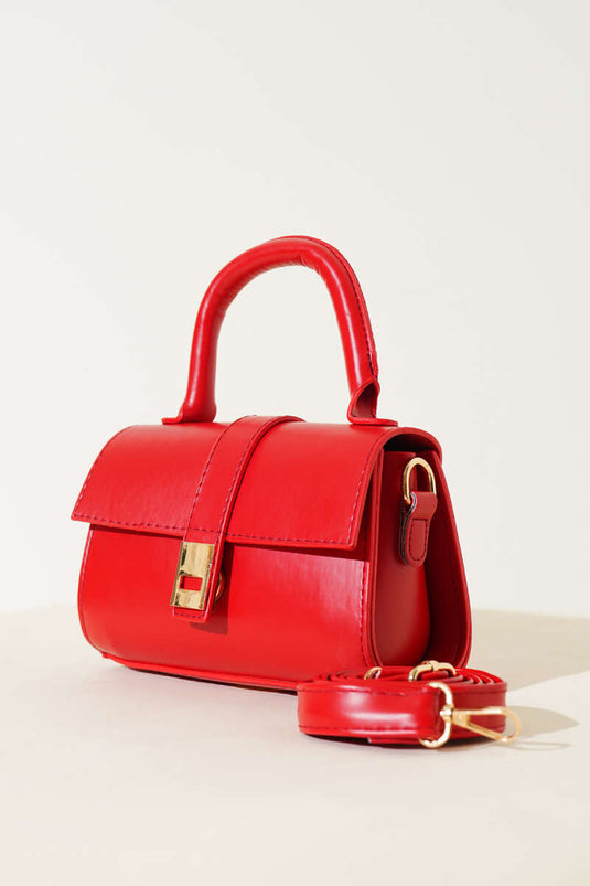 Magnetische Handtasche Rot