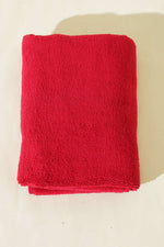 Serviette de sport bordeaux en microfibre pour main, coiffure et barbier
