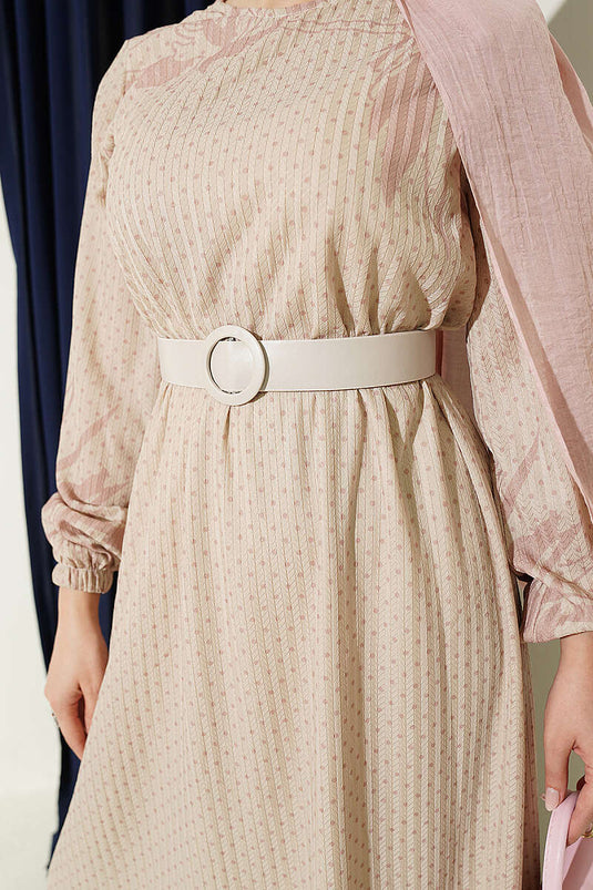 Robe Mini À Pois Rose