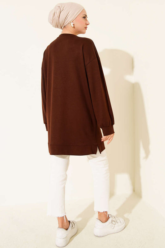 Mini Star Stone Tunic Brown