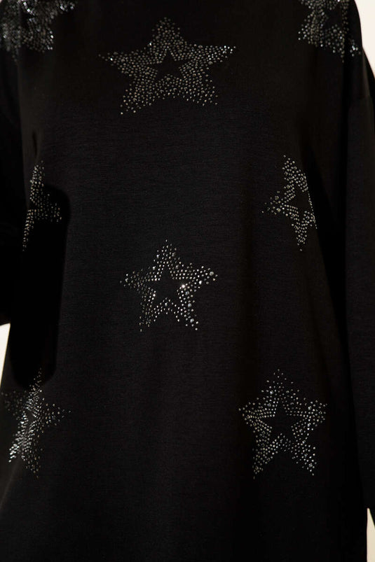 تونيك ستار ستون ميني أسود