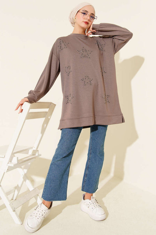 Mini Star Stone Tunic Mink