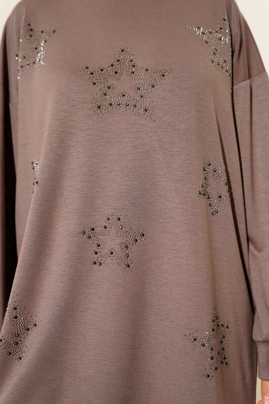 Mini Star Stone Tunic Mink