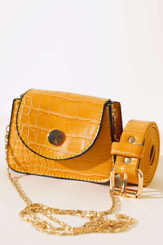 Minimal Belt Bag Mustard