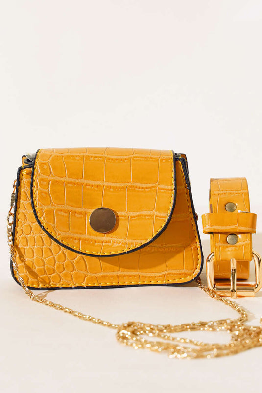 Minimal Belt Bag Mustard