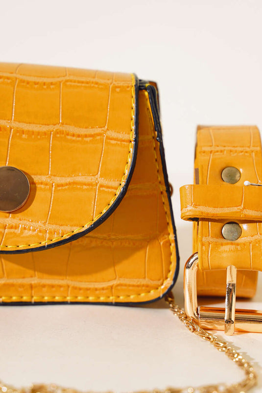 Minimal Belt Bag Mustard