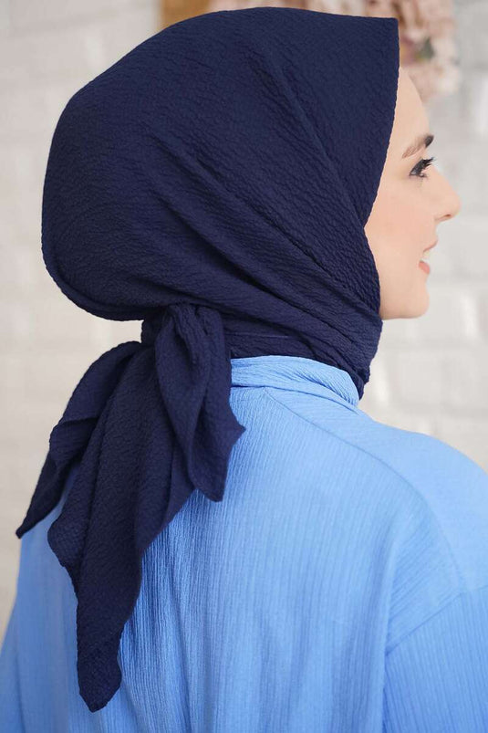 Mio Caz Navy Blue Scarf