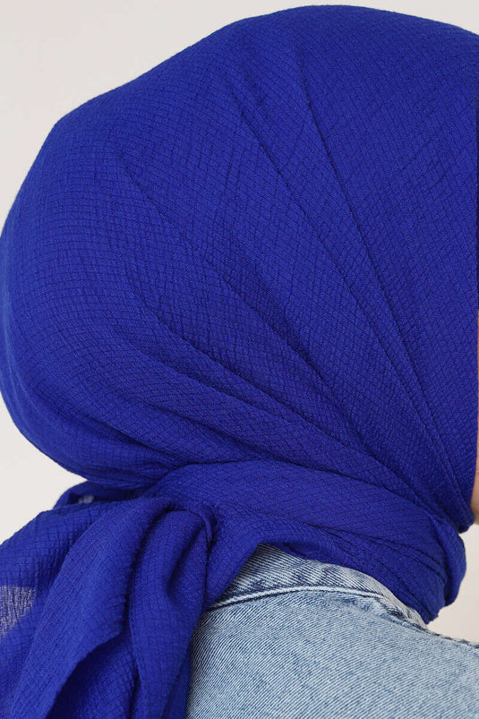 Mio Kare Scarf Royal Blue -29