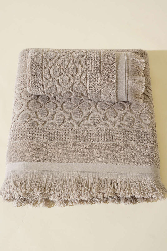 Egyptian Bath Towel Set of 2 Mink