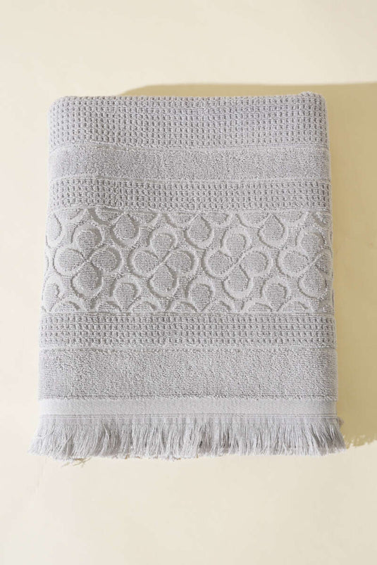 Toalla de baño egipcia gris