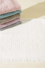 Serviette égyptienne pour les mains et le visage écru
