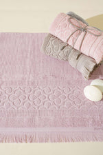 Serviette égyptienne pour les mains et le visage lilas