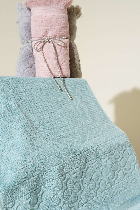 Egyptian Hand and Face Towel Mint