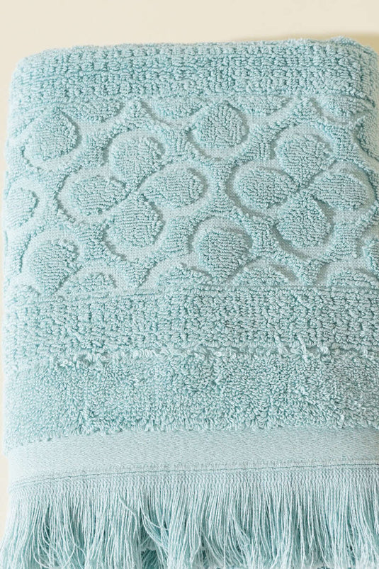 Egyptian Hand and Face Towel Mint