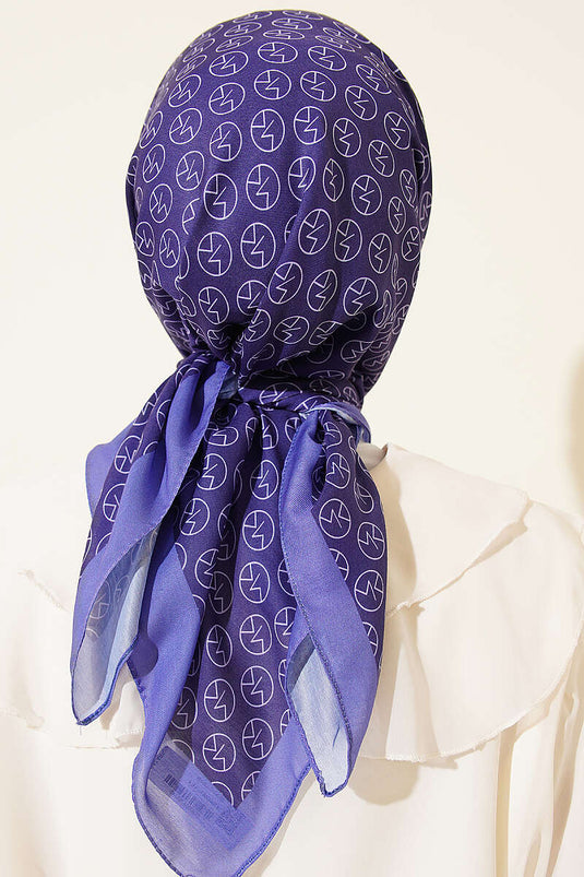 Foulard doux à motif MK lilas