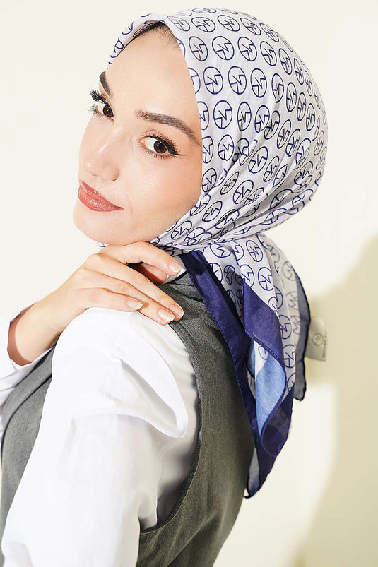 MK Desen Soft Eşarp Saks