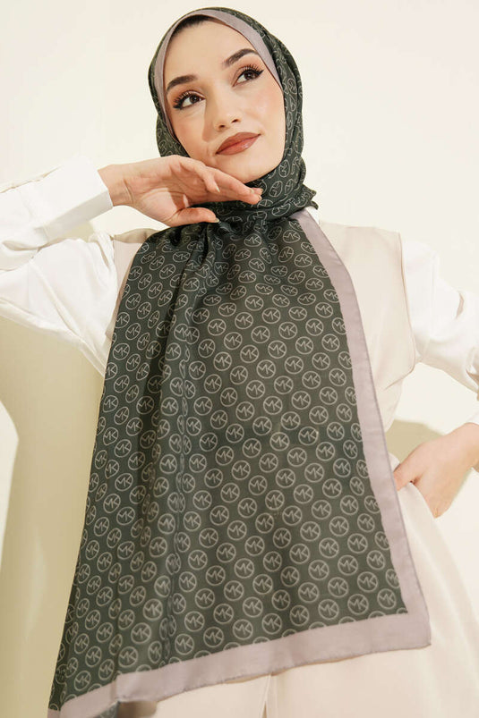 MK Desen Soft Şal Zümrüt
