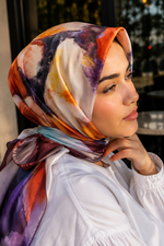 Collection De Foulards Modernes À Fleurs Bordeaux