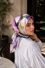 Série De Foulards Modernes À Motif Floral Rose