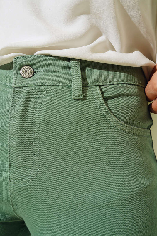 Mom Jean Pants Mint Green