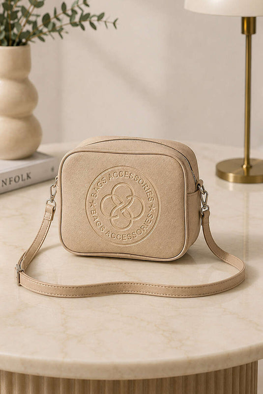 Monogram Çapraz Askılı Çanta Latte