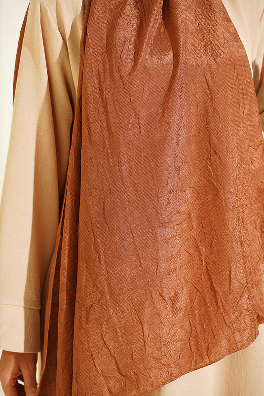 Écharpe À Motif Monogramme Beige Clair