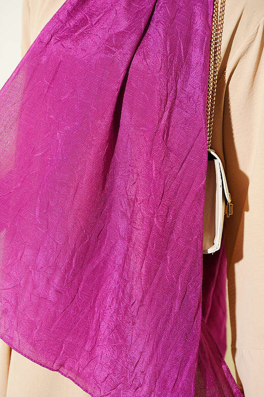 Écharpe À Motif Monogramme Violet