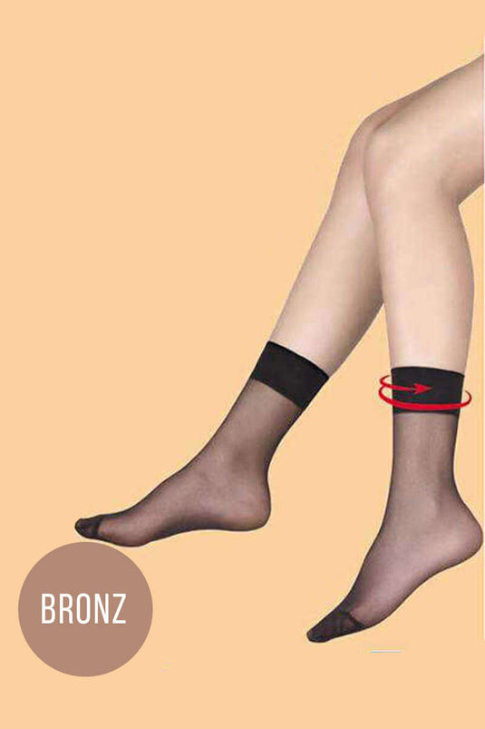 جوارب رفيعة من Good News 20 Den مقاس 38 برونزي