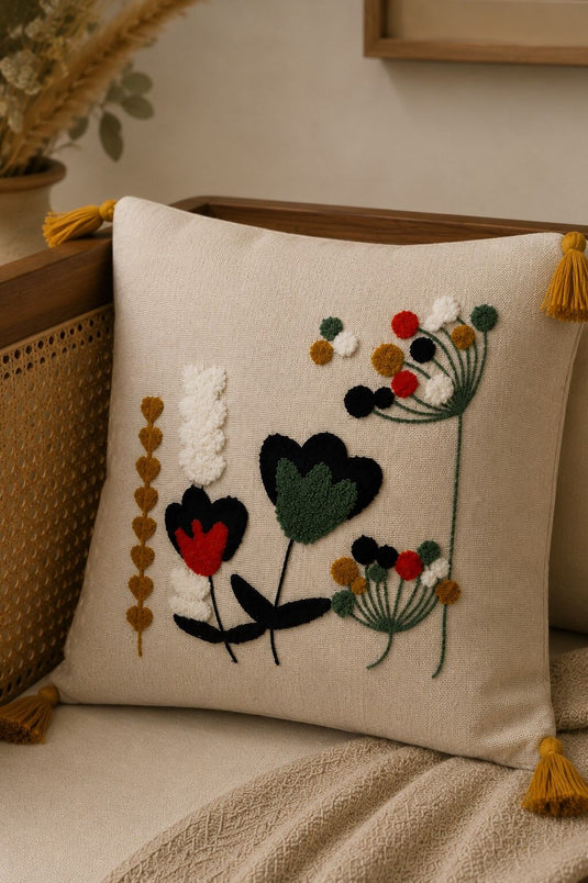 Embroidered Cushion Cover - Pillowcase -130