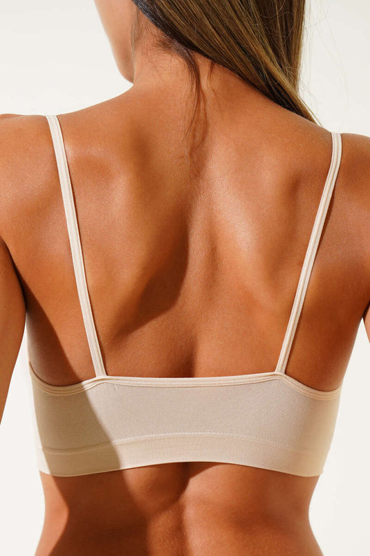 NBB Dikişsiz İnce Askılı Büstiyer Ten