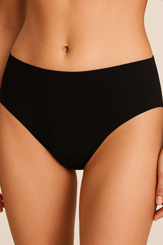 NBB 3-Pack Laser Cut Basic Panties Black Mink Skin