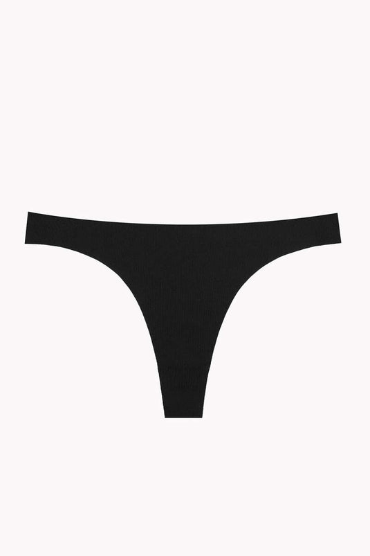NBB 3-Pack Laser Cut Thong Black