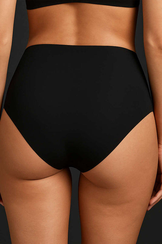 NBB 3-Pack Laser Cut High Waist Panties Black