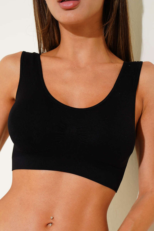 NBB Cup'lı Toparlayıcı Sporcu Sütyen Siyah