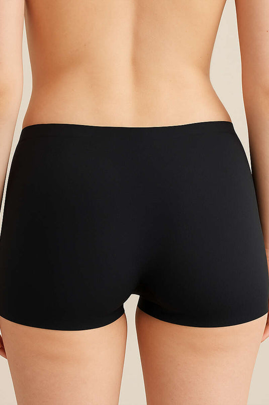 NBB Laser Cut Boxer Shorts Black