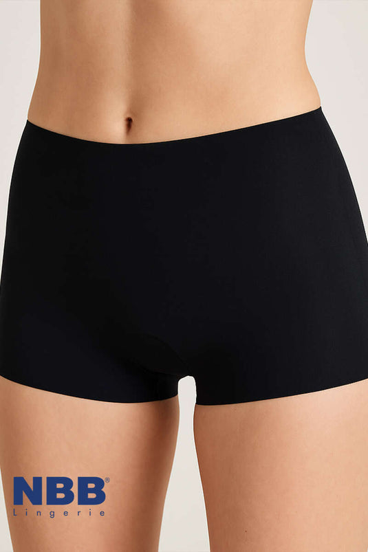 NBB Laser Cut Boxer Shorts Black