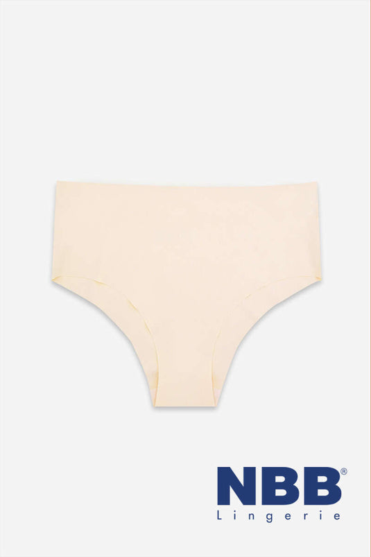 سراويل داخلية بدون خياطة مقطوعة بالليزر من إن بي بي، لون سلموني