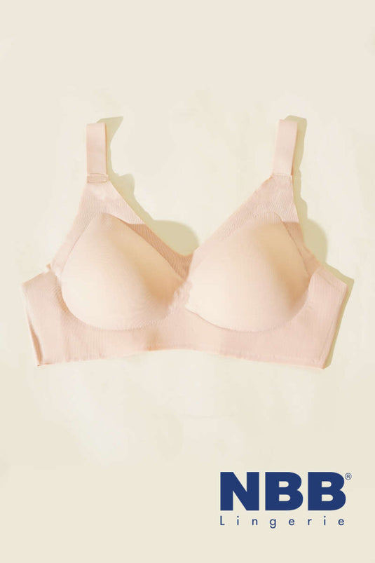 NBB Laser Cut Bra Salmon
