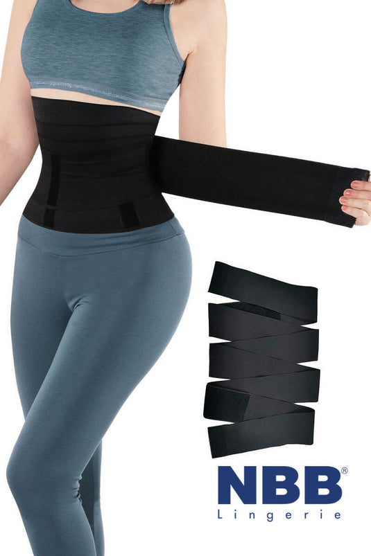 NBB Wickelkorsett Schwarz