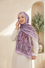 Série De Foulards Neva À Motif Ethnique Lilas
