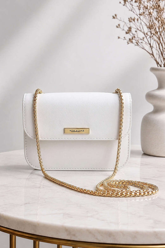 Bolso De Mano Para Mujer Nuevo Estilo Armado Blanco