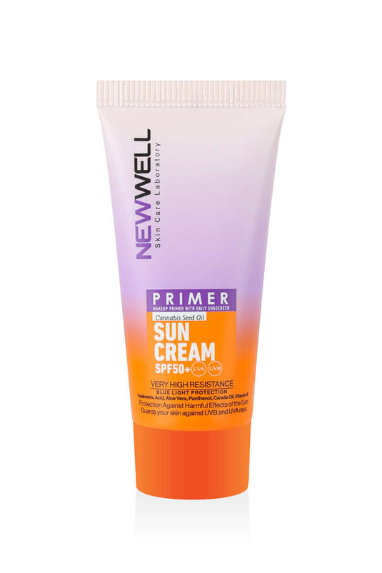 New Well Makyaj Bazı Güneş Kremi 50 SPF+ Aydınlatıcı Etkili Primer Sunscreen